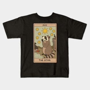 The Star - Raccoons Tarot Kids T-Shirt